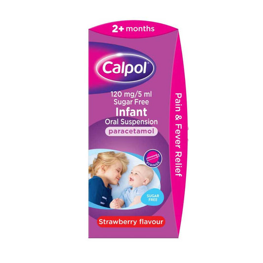 Calpol Sugar Free Infant 2M+ with dosing syringe 60ml