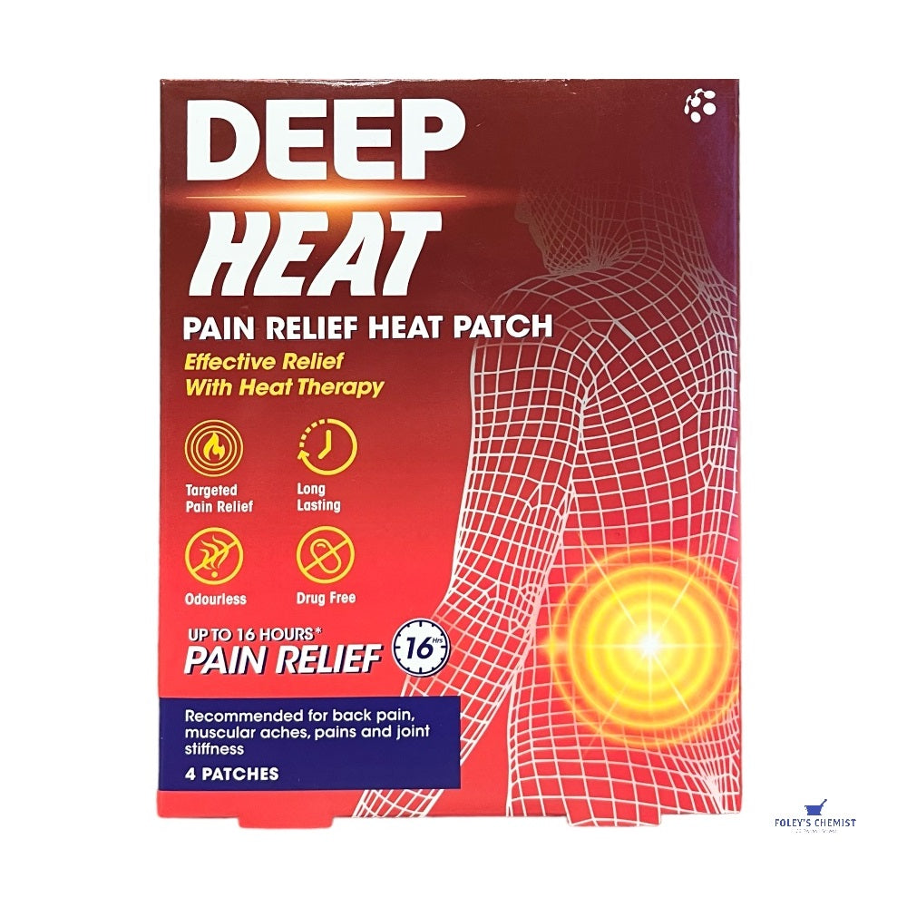 Deep Heat Pain Relief Heat Patch 4Pack