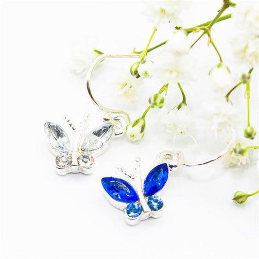 Ear Sense Crystal Blue Butterfly Drop 96