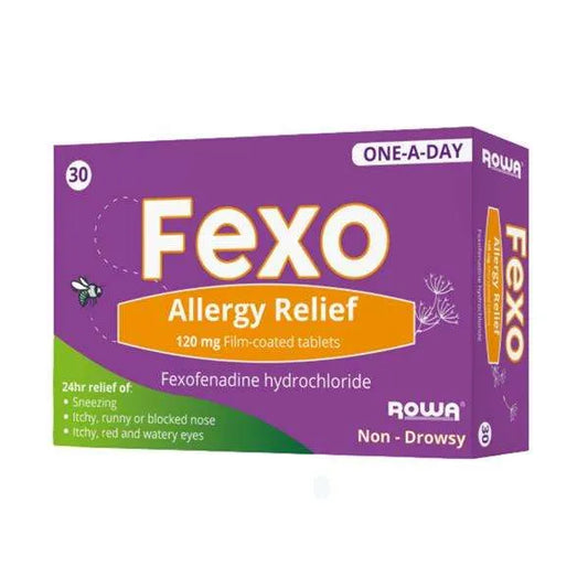 Fexo Allergy Relief 120mg Tabs 30 Pack Rowa PH Only