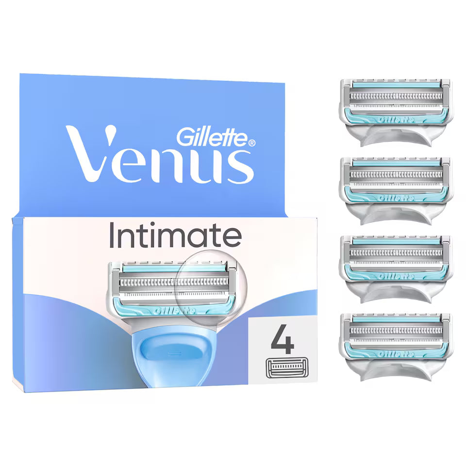 Gillette Venus Intimate Blades For Pubic Hair N Skin 4's