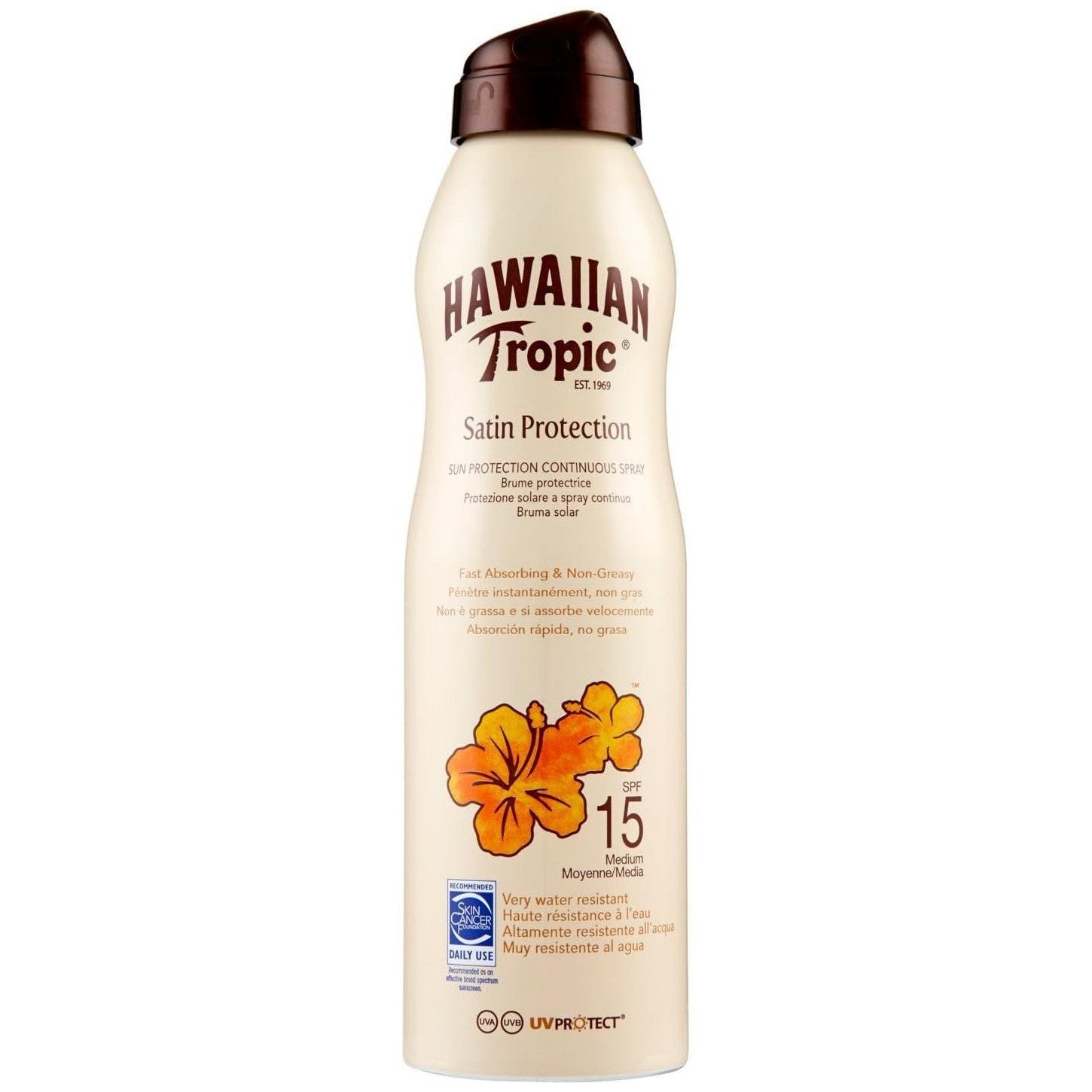 Hawaiian Tropic Satin Protection spf15 Spray 220ml