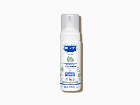 Mustela Foam Mousse Cradle Cap Shampoo For Newborns 150ml