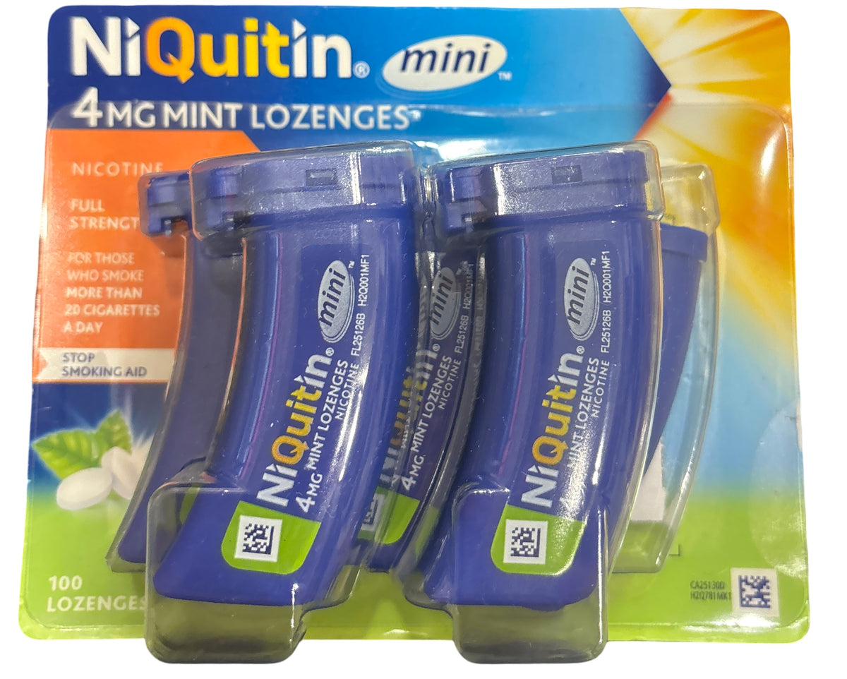 Niquitin Mini 4mg Mint Lozenges 100 Loz
