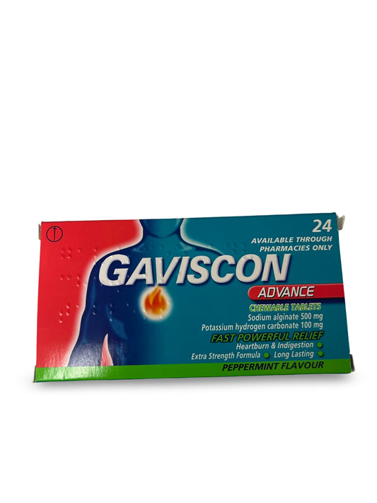 Gaviscon Advance Peppermint 24 Tabs