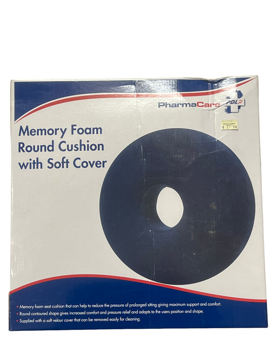 Pharmacare Memory Foam Ring Cushion With Soft Cover