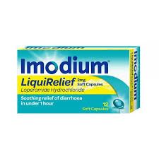 Imodium LiquiRelief 2mg Soft Caps 12 Pack
