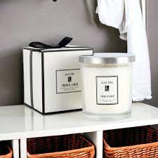 Just Glo French Linen Scented Candle