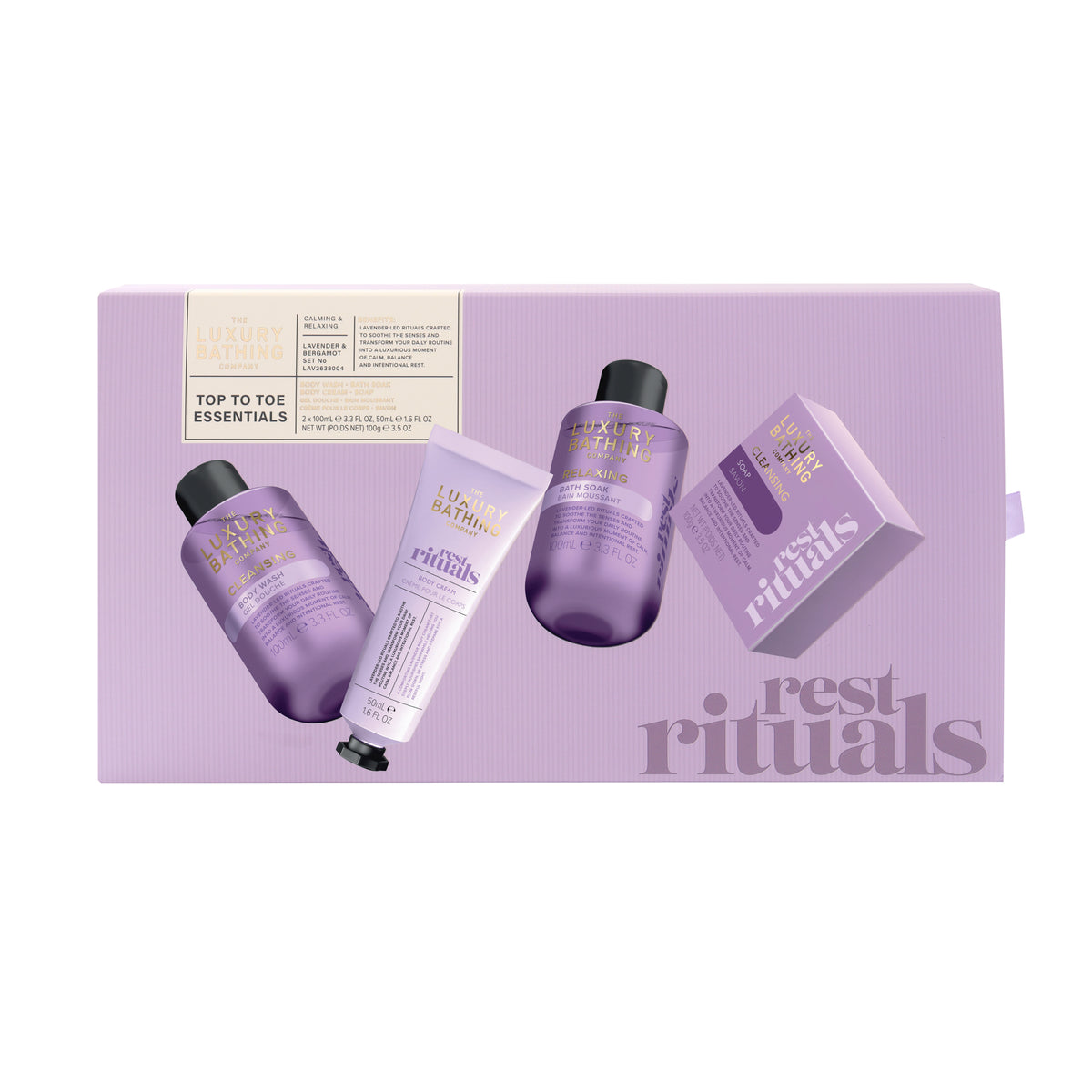 The Luxury Bathing Company Top To Toe Essentials Gift Set