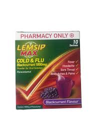 Lemsip Max Cold  Flu Blackcurrant 10 Sachets