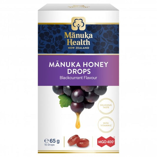 Manuka Honey Drops Blackcurrant Flavour 15 Drops