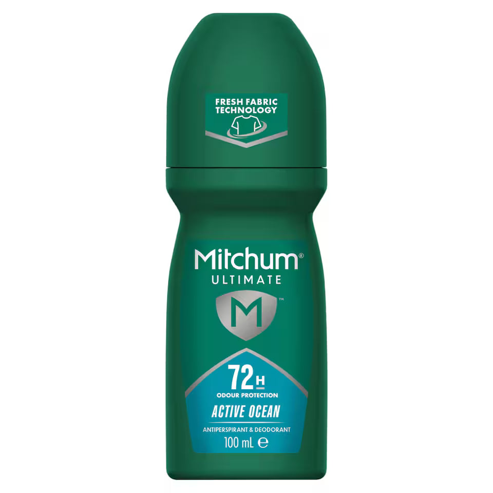 Mitchum Ultimate 72HR Active Ocean Roll On For Men 100ml