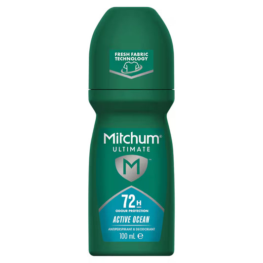Mitchum Ultimate 72HR Active Ocean Roll On For Men 100ml