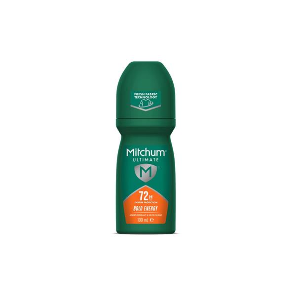 Mitchum Ultimate Men 72 Hour Roll On Deodorant Bold Energy 100ml