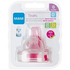 Mam Teat Size 0 Extra Small Newborn Twin Pack