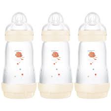 Mam Easy Start Anti Colic Bottles 2+ 260Ml X3 Assorted Colours
