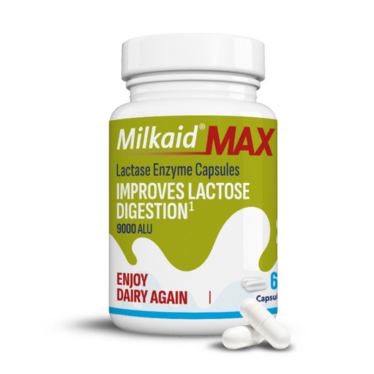 Milkaid Lactase Enzyme Max Capsules 9000ALU 60's