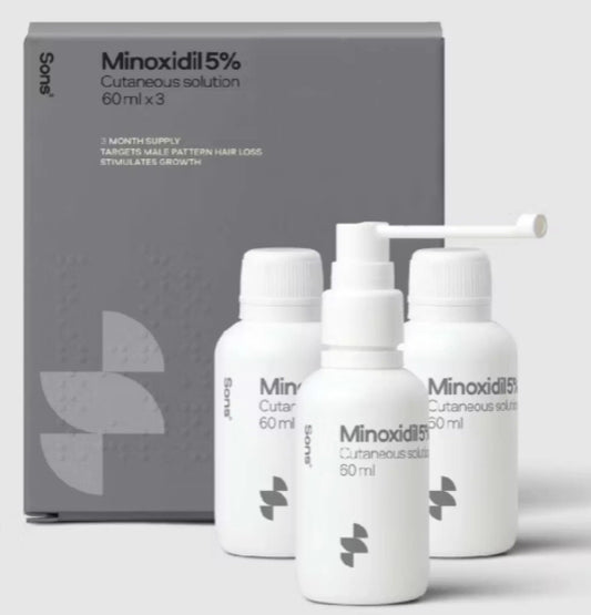 Sons Minoxidil For Men 3 Months Supply 180ml