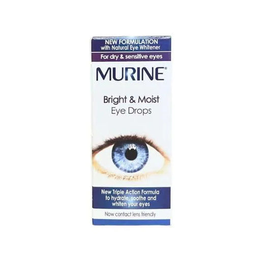 Murine Bright and Moist Eye Drops 15ml