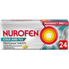 Nurofen Cold and  Flu 200Mg 24 Tabs
