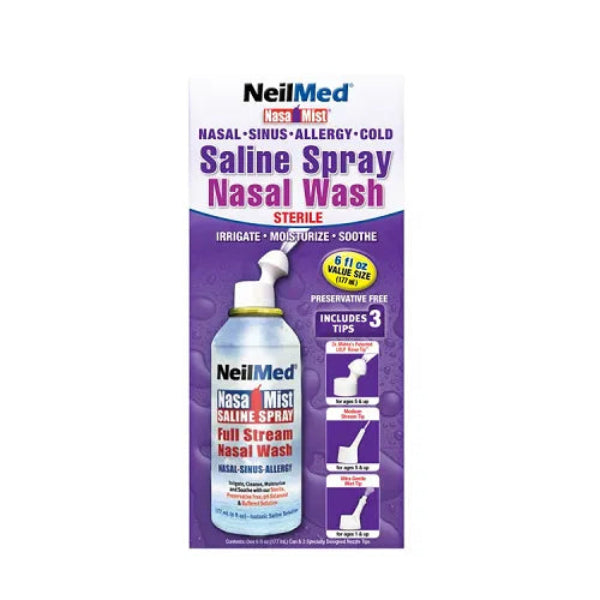Neilmed All In One Saline Spray  nasal wash 177Ml
