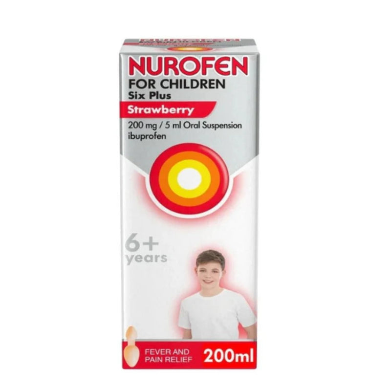 Nurofen for children  6 plus Strawberry 200Ml with spoon