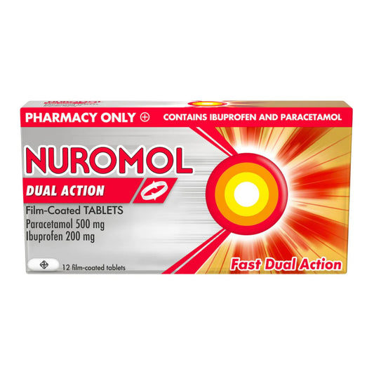 Nuromol Dual Action Pain Relief 200/500Mg Tablets 12s