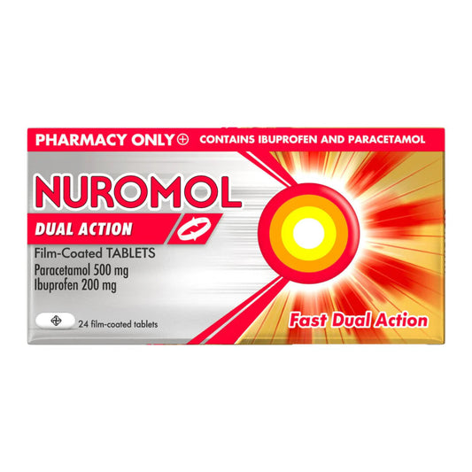 Nuromol Dual Action Pain Relief 200/500Mg Tablets 24s