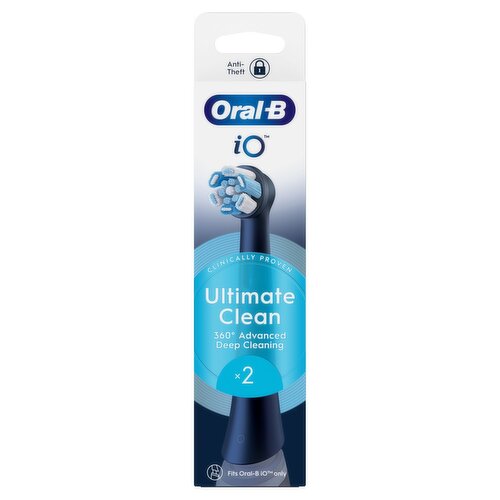 Oral B IO Ultimate Clean Black Brush Heads 2Pk