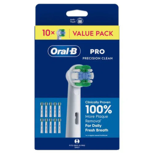 Oral B Pro Precision Clean Brush Heads Value Pack 10s