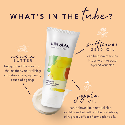 Kinvara Omega Rich Hand N Nail Cream 60Ml