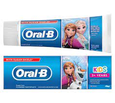 Oral B Kids Toothpaste Frozen or Cars 75Ml 3years up