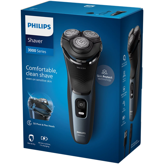 Philips Cordless Wet & Dry Shaver 3000 Series