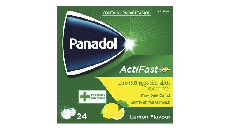 PANADOL SOLUBLE LEMON FLAVOUR 500MG 24 PACK