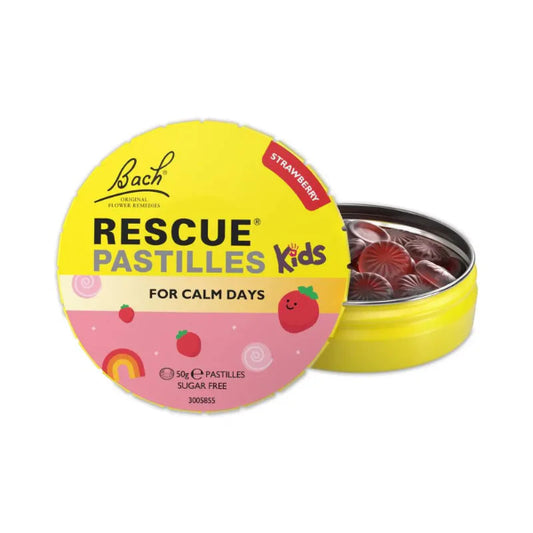 Bach Rescue Pastilles For Calm Kids Strawberry 50g