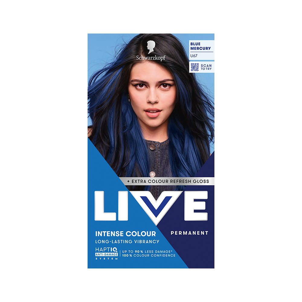 Schwarzkopf  LIVE Blue Mercury Urban Metallics U67