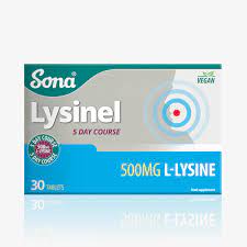 Sona Lysinel 500MG L Lysine 5 Day Cold Sore 30 Tabs