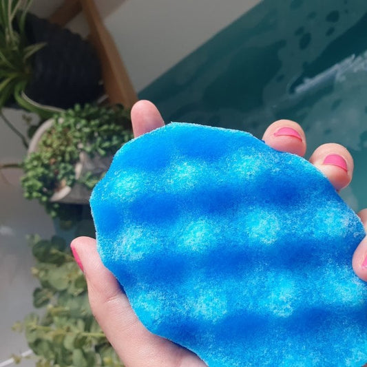 THE SOAP STORY SUPER MAN BLUE EDIT SOAP SPONGE