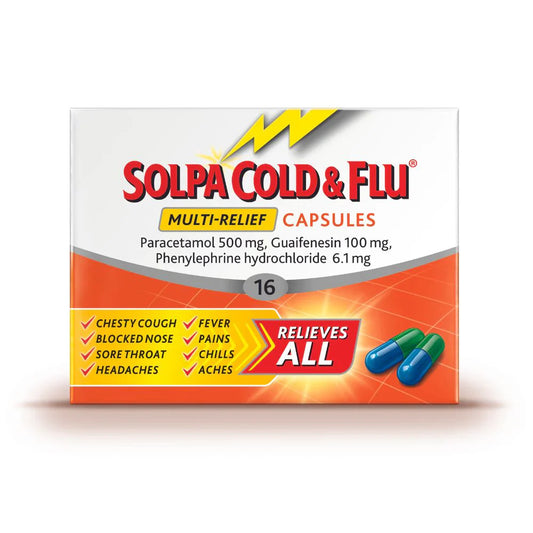 Solpa Cold & Flu Multi Relief Caps 16 Caps