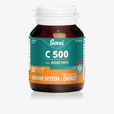 Sona VitAMIN C With Rose Hips 500Mg 50S