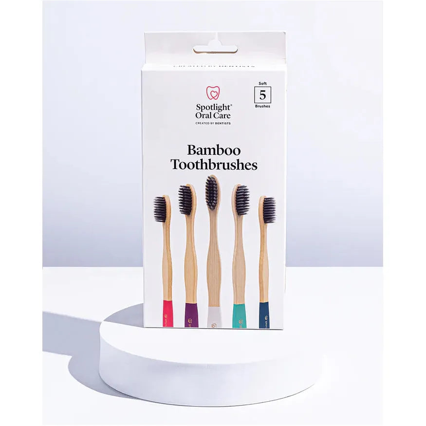 Spotlight Oral Care Bamboo Toothbrush 5 Pack