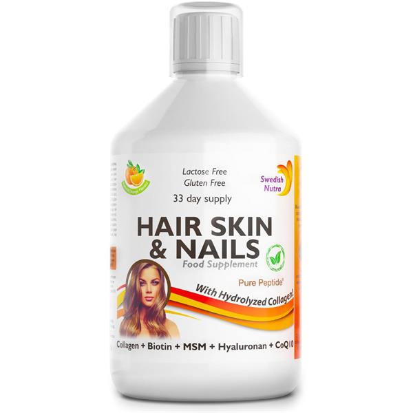 Swedish Nutra Hair Skin & Nails Food Supplememt 500ml