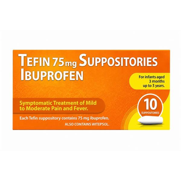 Tefin 75MG Suppositories