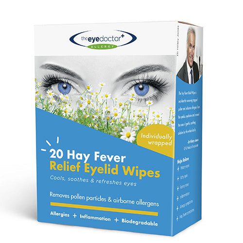 The Eye Doctor Hay Fever Relief Eyelid Wipes 20's