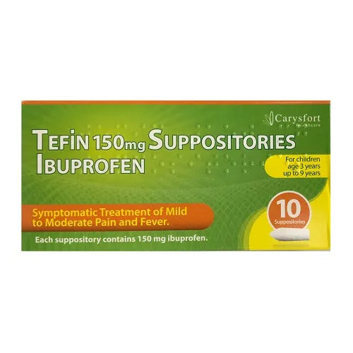 Tefin 150mg Suppositories Ibuprofen 10 Supo