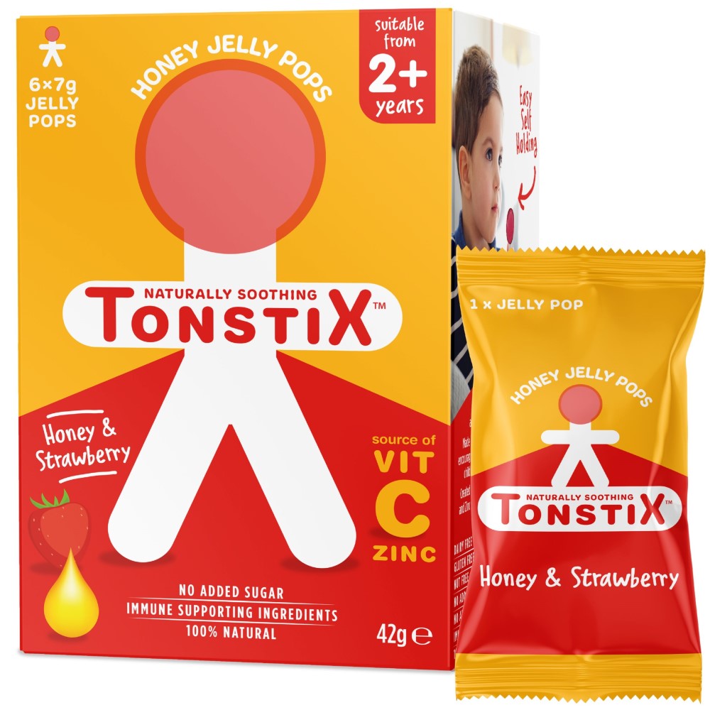Tonstix Honey &amp; Strawberry Jelly Pops