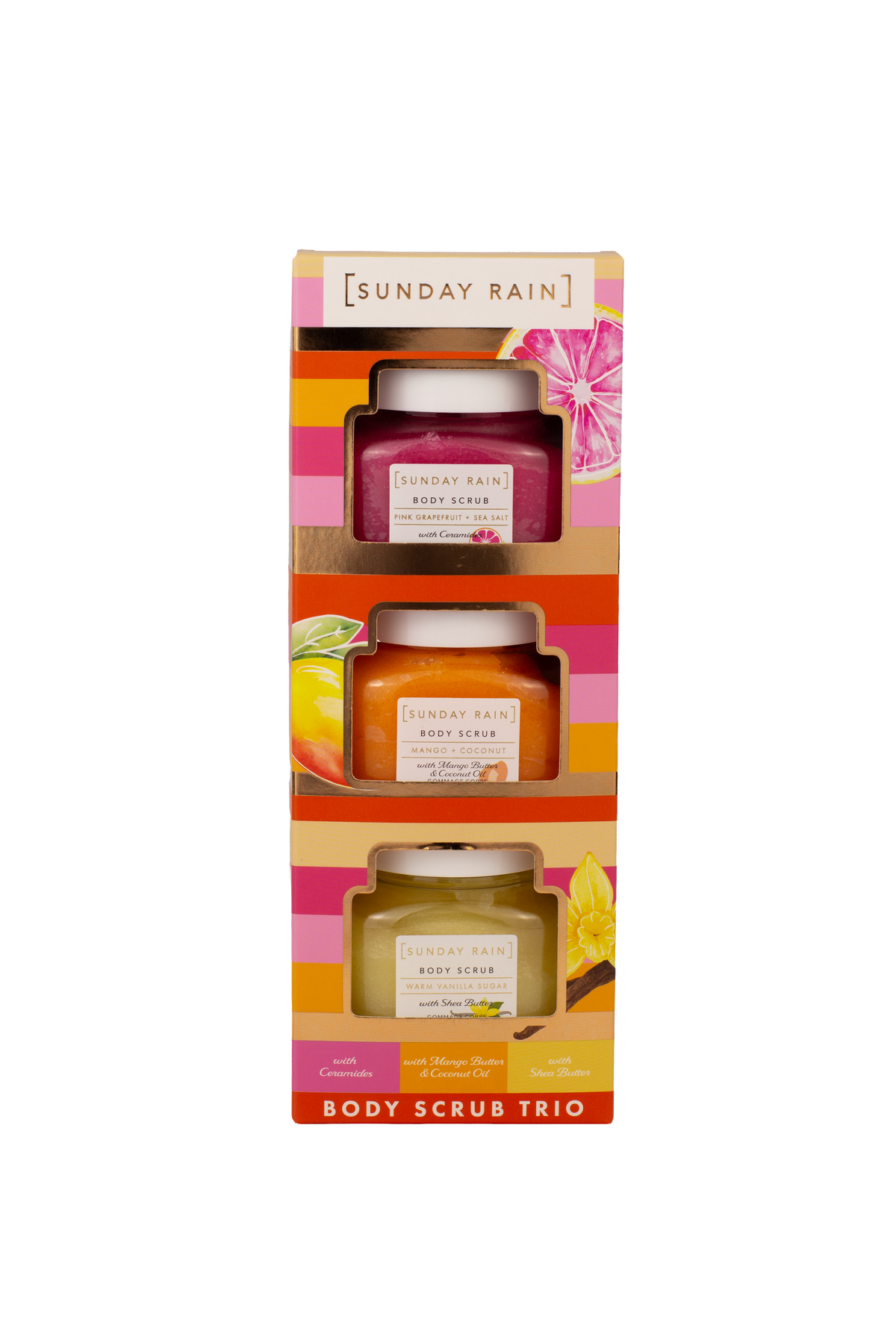 Sunday Rain Body Scrub Trio