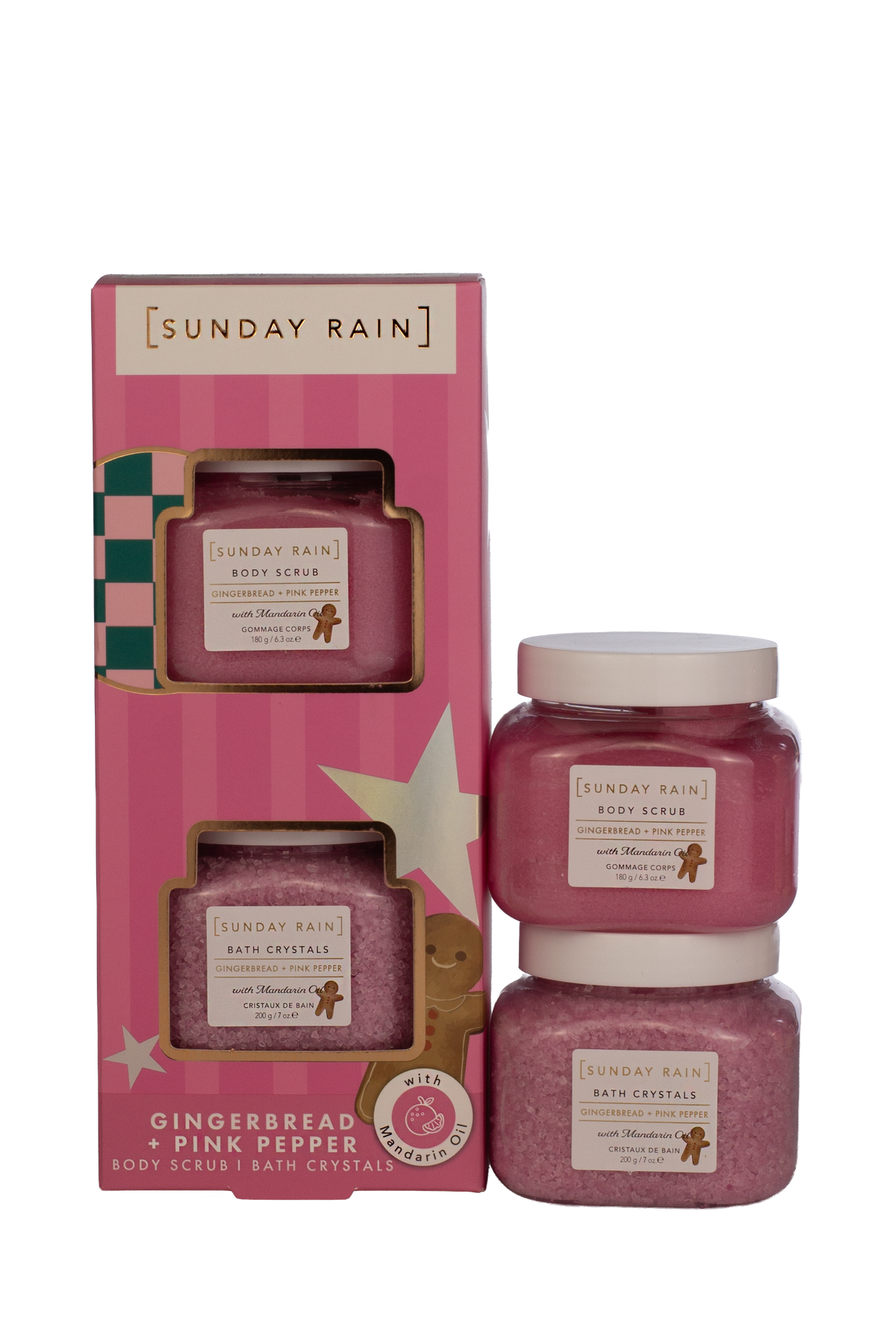 Sunday Rain Gingerbread + Pink Pepper Bath Duo Set