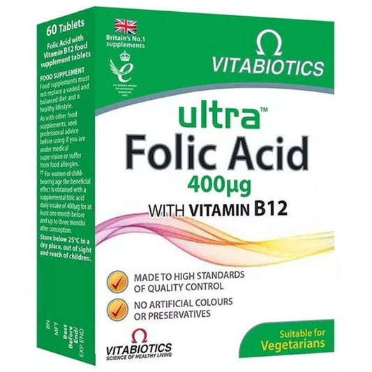 Vitabotics Ultra Folic Acid 60s