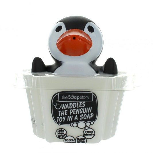The Soap Story Waddles The Penguin Toy In A Soap